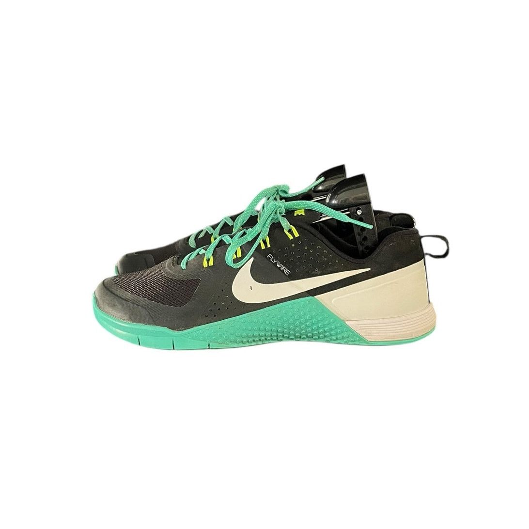 Nike Nike Metcon 1 Flywire Shoes Black Hyper Jade Teal Size 9.5 Size US 9.5 / IT 39.5 - 2 Thumbnail
