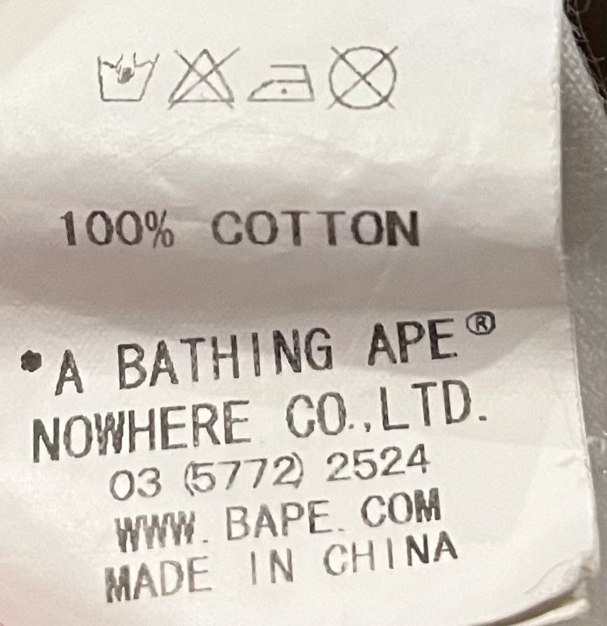 Bape Bape logo tee shirt Size US M / EU 48-50 / 2 - 7 Thumbnail