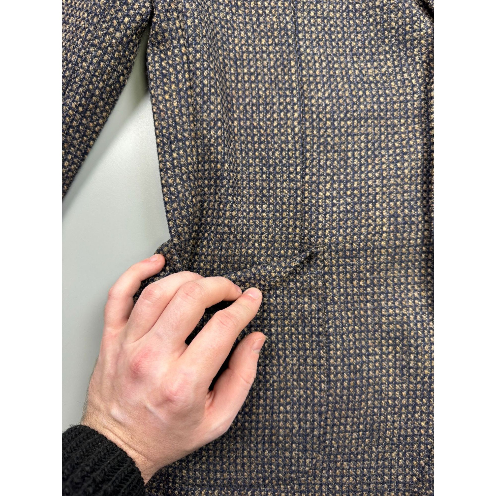 Paoloni Paoloni Wool Cotton Cashmere Blend Knitted Blazer (Y1246) Size 40R - 5 Thumbnail
