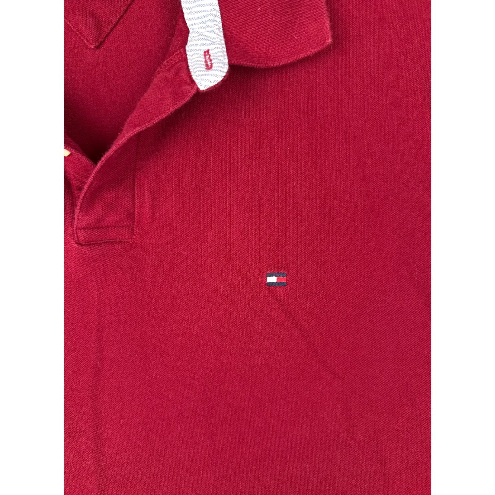 Tommy Hilfiger Tommy Hilfiger Shirt Men Extra Large Red Cotton Stretch Polo Golfer Mens Size US XL / EU 56 / 4 - 6 Thumbnail