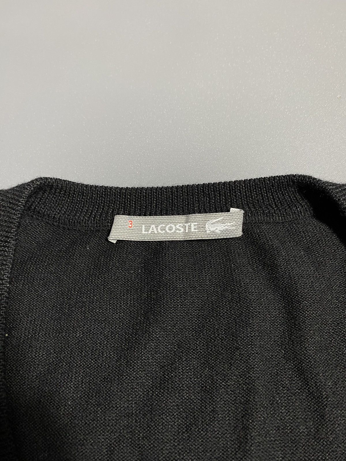 Lacoste Vintage Lacoste Wool V Neck Knit Sweater Size 3 M Size US M / EU 48-50 / 2 - 3 Thumbnail