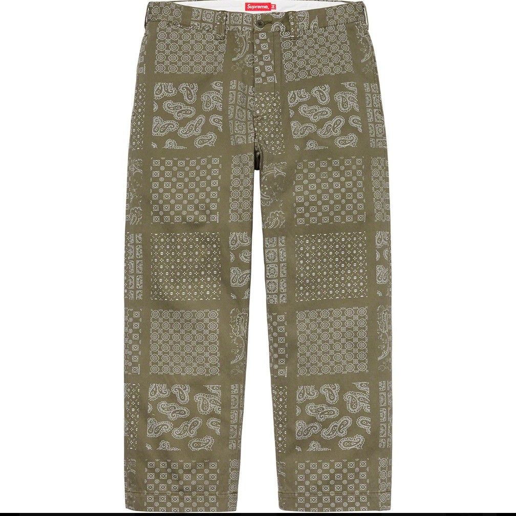 Supreme SUPREME 25FW Leopard Chino Pants Beige Size 34 | Grailed