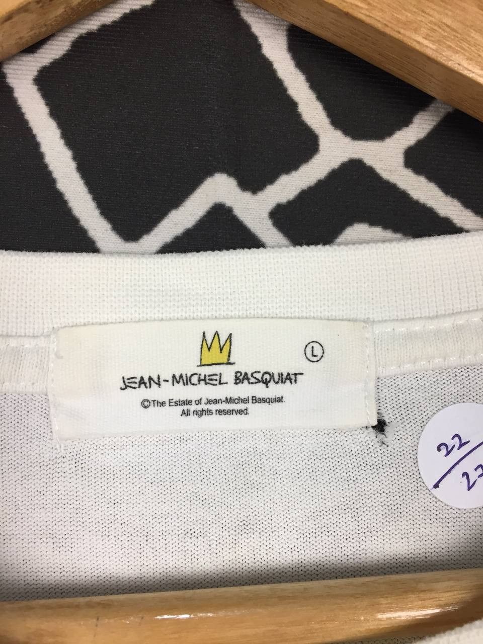 Jean-Michel Basquiat × Uniqlo × Vintage Vtg Jean Michel Basquiat Notary Crown Pop Art Tee Size US L / EU 52-54 / 3 - 16 Thumbnail