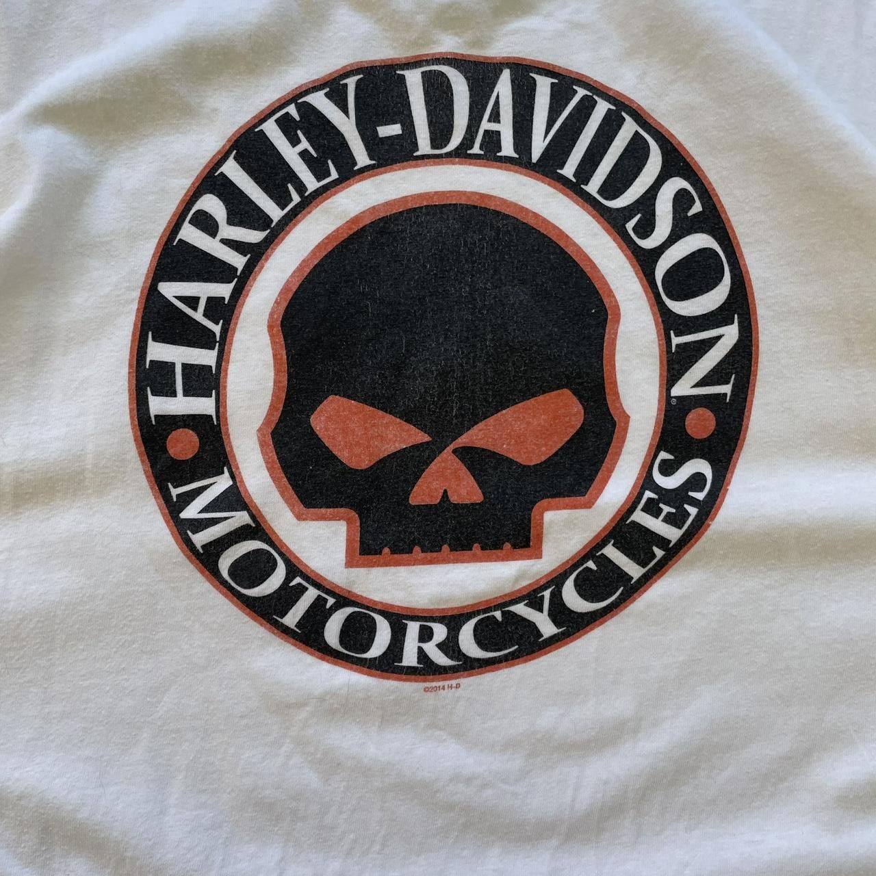 Harley Davidson Vintage Y2K 90's Harley Davidson Skull Surf Graphic Tee Size US XXL / EU 58 / 5 - 3 Thumbnail