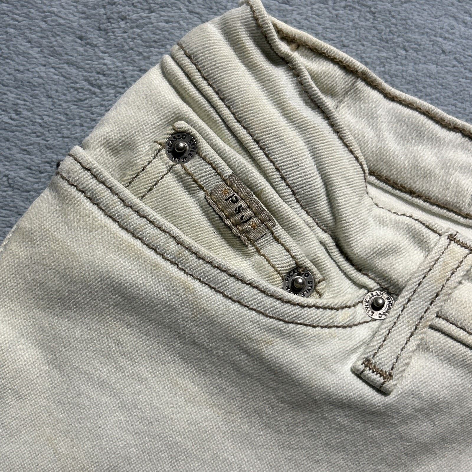 Levi's Beyond Baggy Jeans Small 24x32 USA Raw Hem Flare Hamilton Size 24" / US 00 / IT 34 - 7 Thumbnail