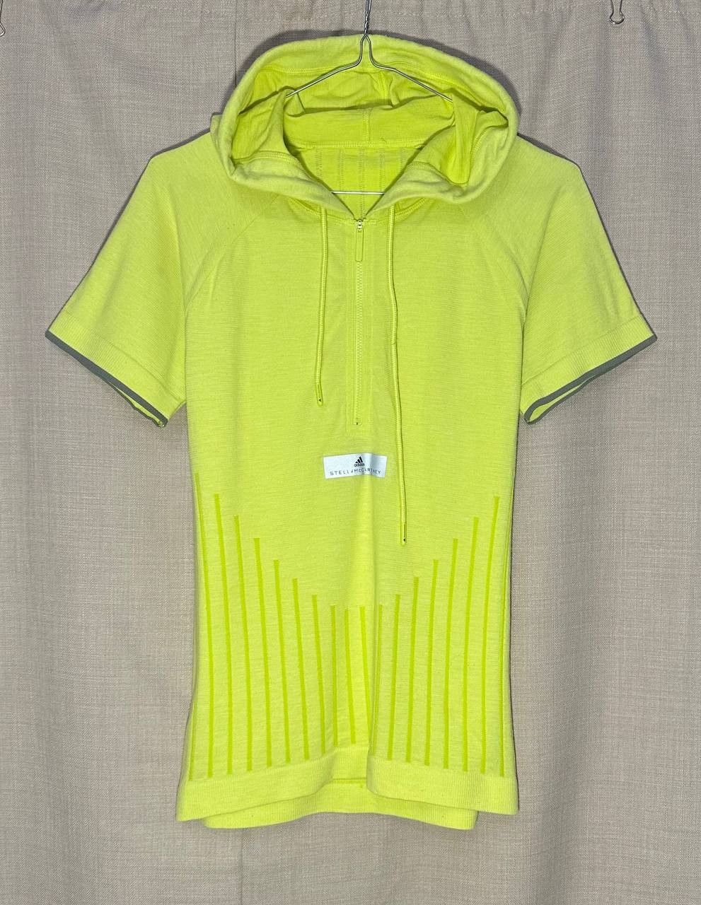 Adidas × Stella McCartney Adidas by Stella McCartney T-shirt 1/2 zip green wool mixed Size S / US 4 / IT 40 - 1 Thumbnail