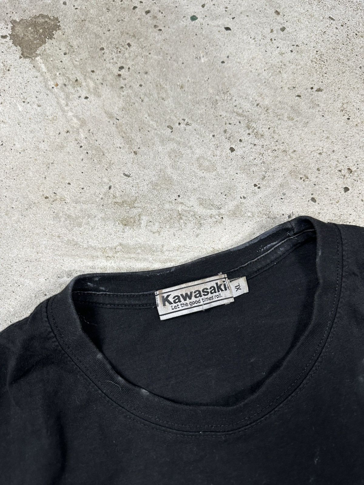 Other Vintage Y2K Kawasaki Black Big Logo Racing Tee Size US XL / EU 56 / 4 - 6 Thumbnail
