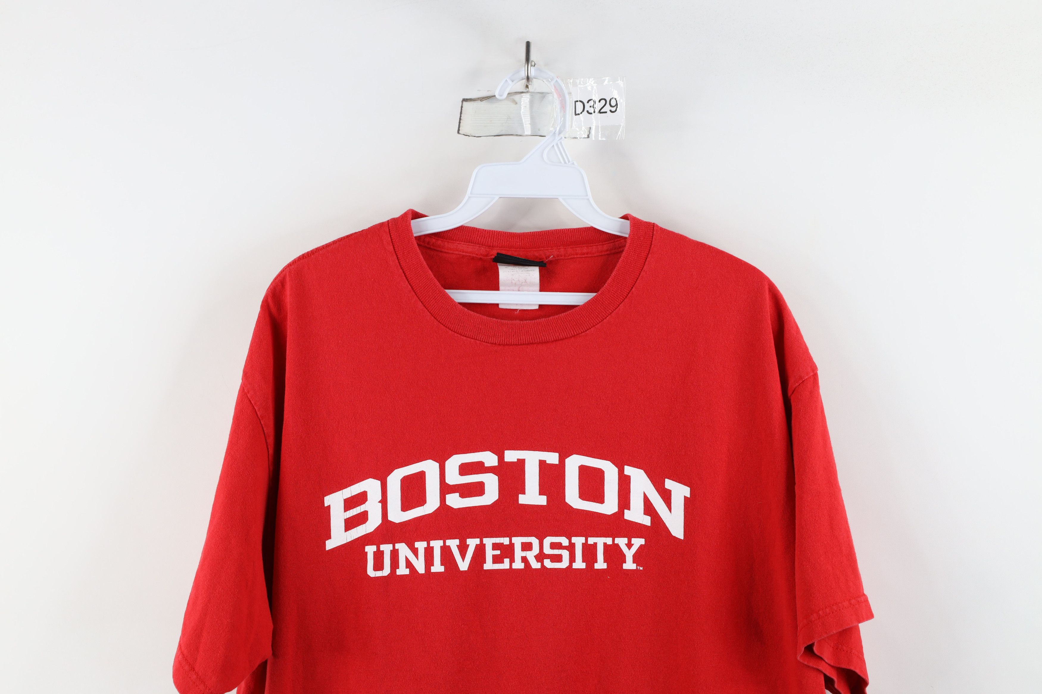 Vintage Vintage 90s Spell Out Boston University Short Sleeve T-Shirt Size US M / EU 48-50 / 2 - 2 Thumbnail