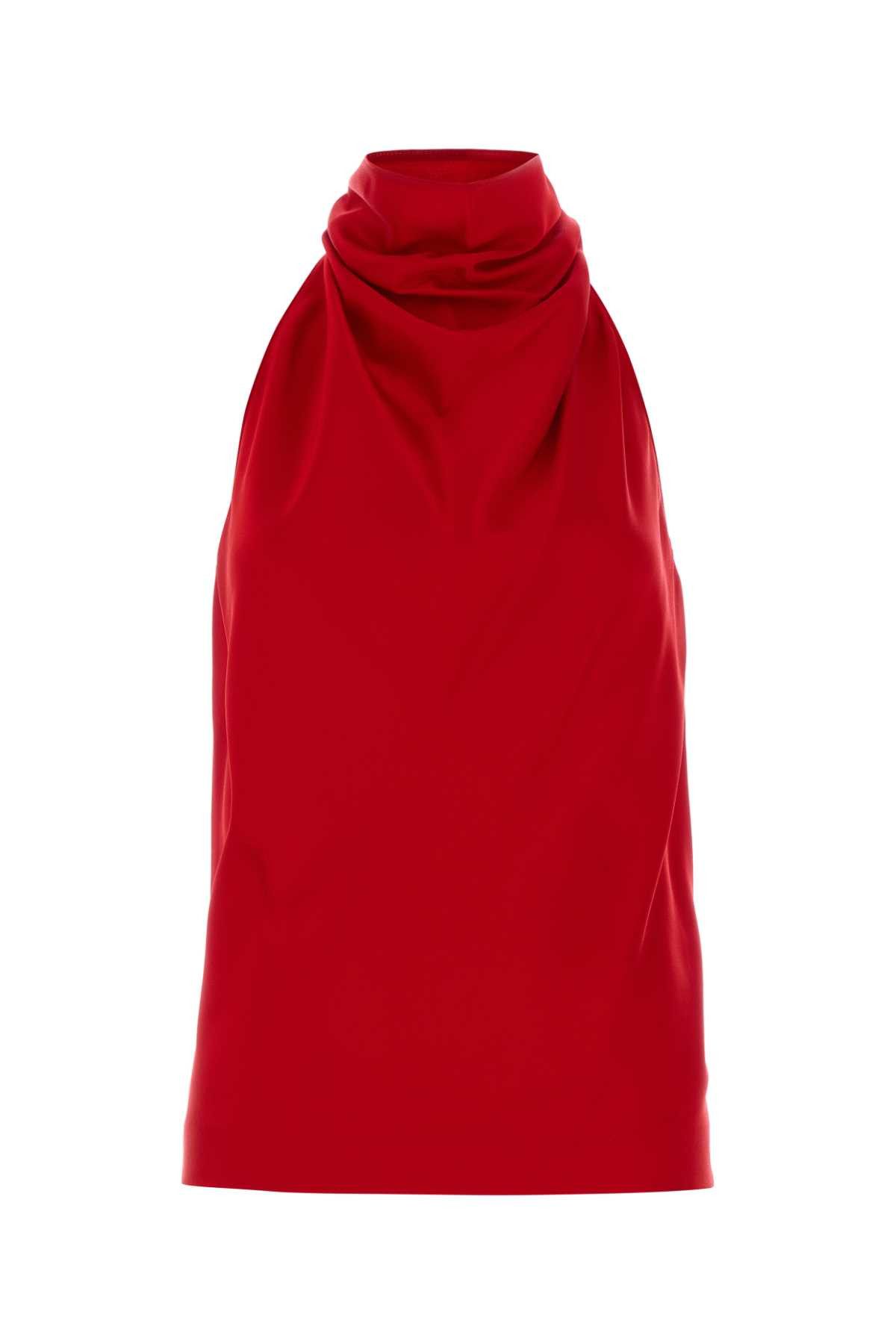 Stella McCartney Red Satin Top Size XS / US 0-2 / IT 36-38 - 1 Thumbnail