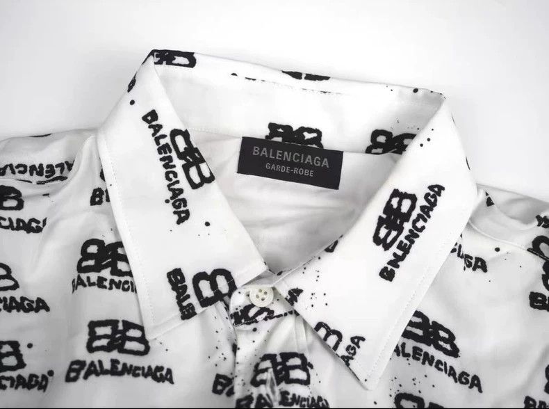 Balenciaga Balenciaga size 39 White graffiti full logo short sleeve s Size US XS / EU 42 / 0 - 4 Thumbnail