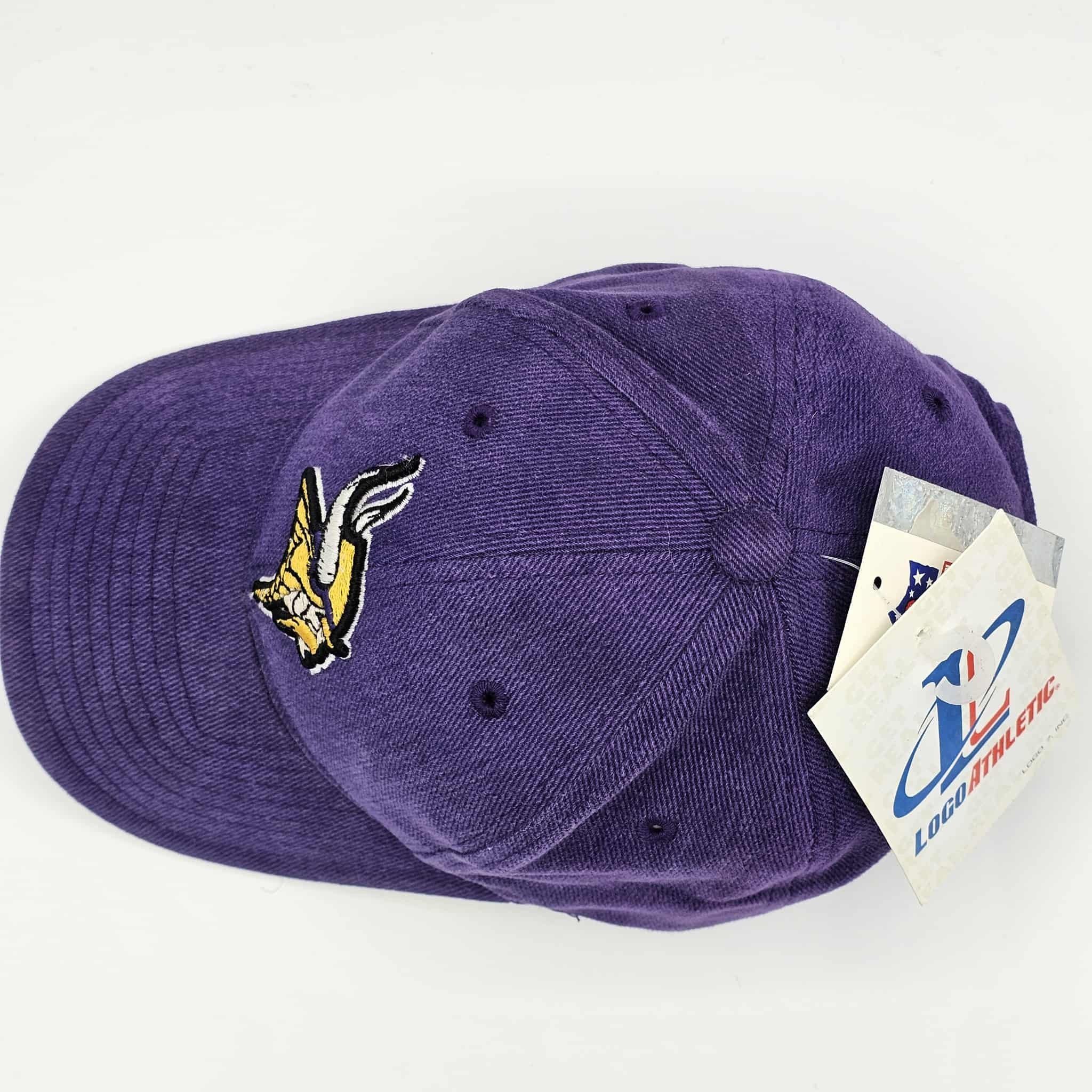 NFL Minnesota Vikings Vintage 90s Logo Athletic NWT Hat Size ONE SIZE - 4 Thumbnail