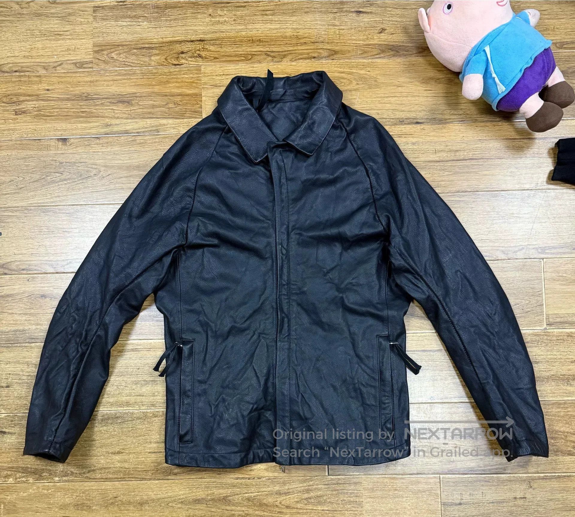 Noir Kei Ninomiya Vintage Black Motorcycle Leather Jacket. Size US L / EU 52-54 / 3 - 1 Thumbnail