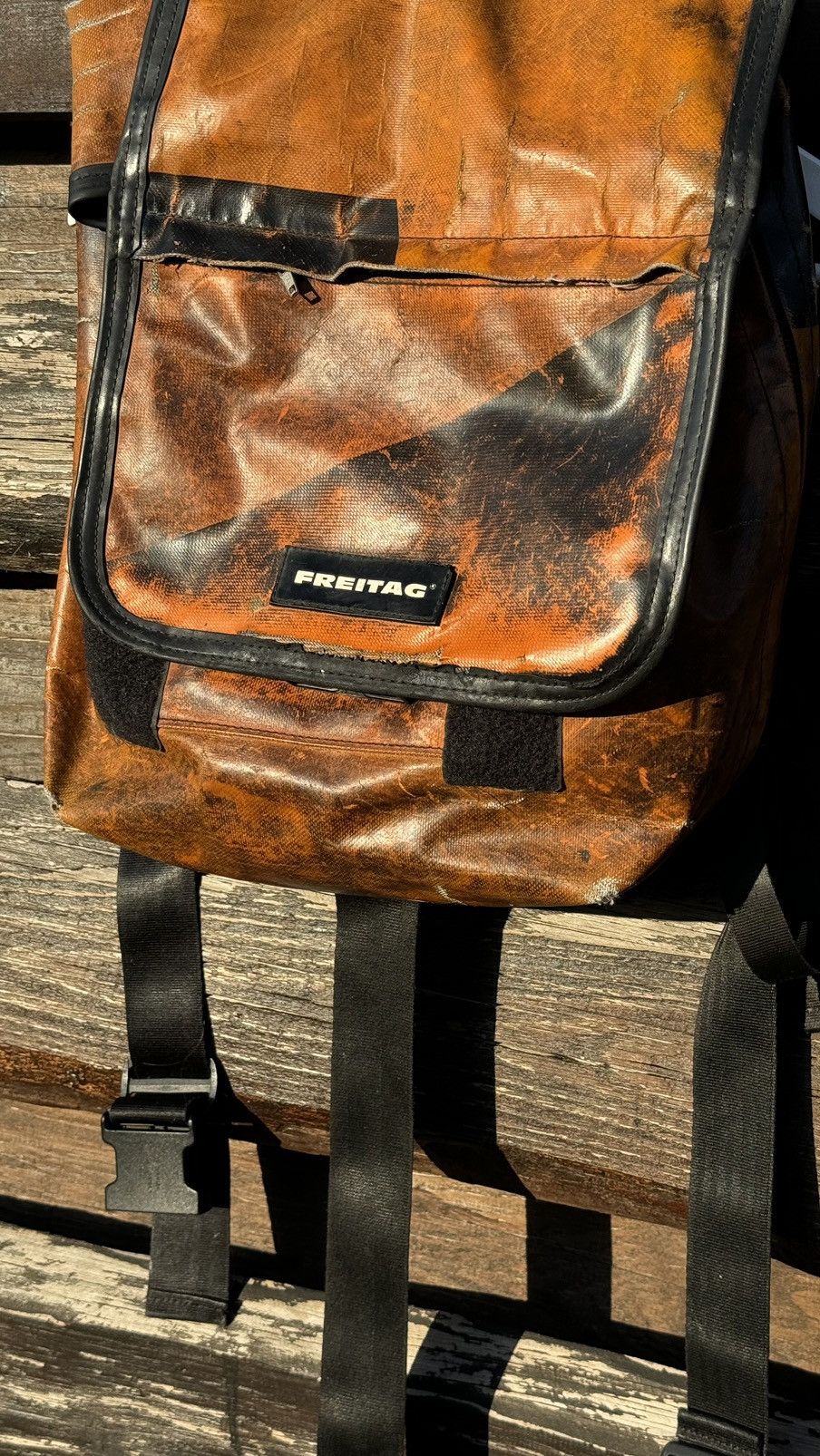 Freitag Freitag big backpack bag orange / black Size ONE SIZE - 4 Thumbnail