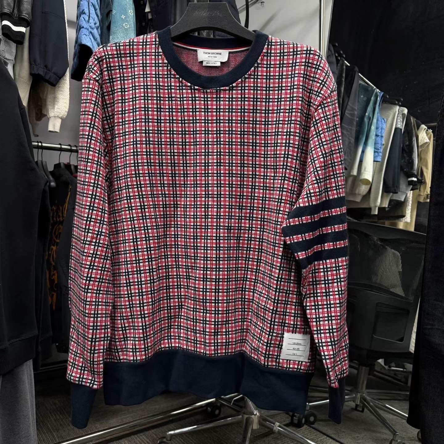 Thom Browne Thom Browne Plaid Brown Sweater m Men Size US M / EU 48-50 / 2 - 1 Thumbnail