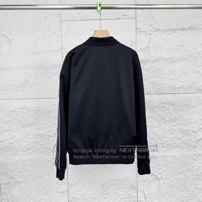 Givenchy Givenchy Black Side Stripe Letter Zip Up Jacket Size US L / EU 52-54 / 3 - 2 Thumbnail