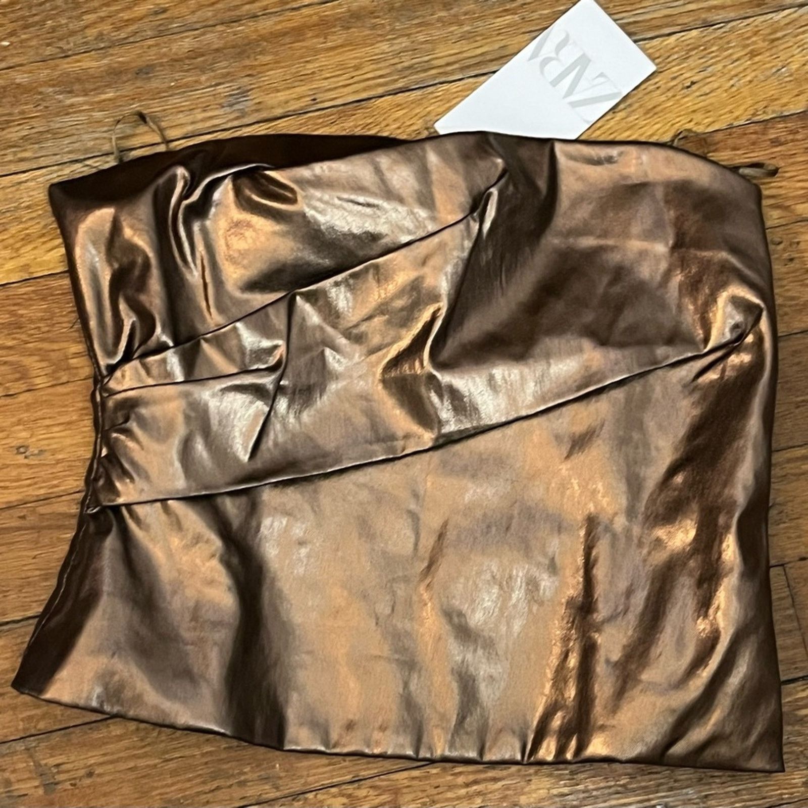 Zara Nwt-Zara-Metallic Corset Top-M Size M / US 6-8 / IT 42-44 - 4 Thumbnail