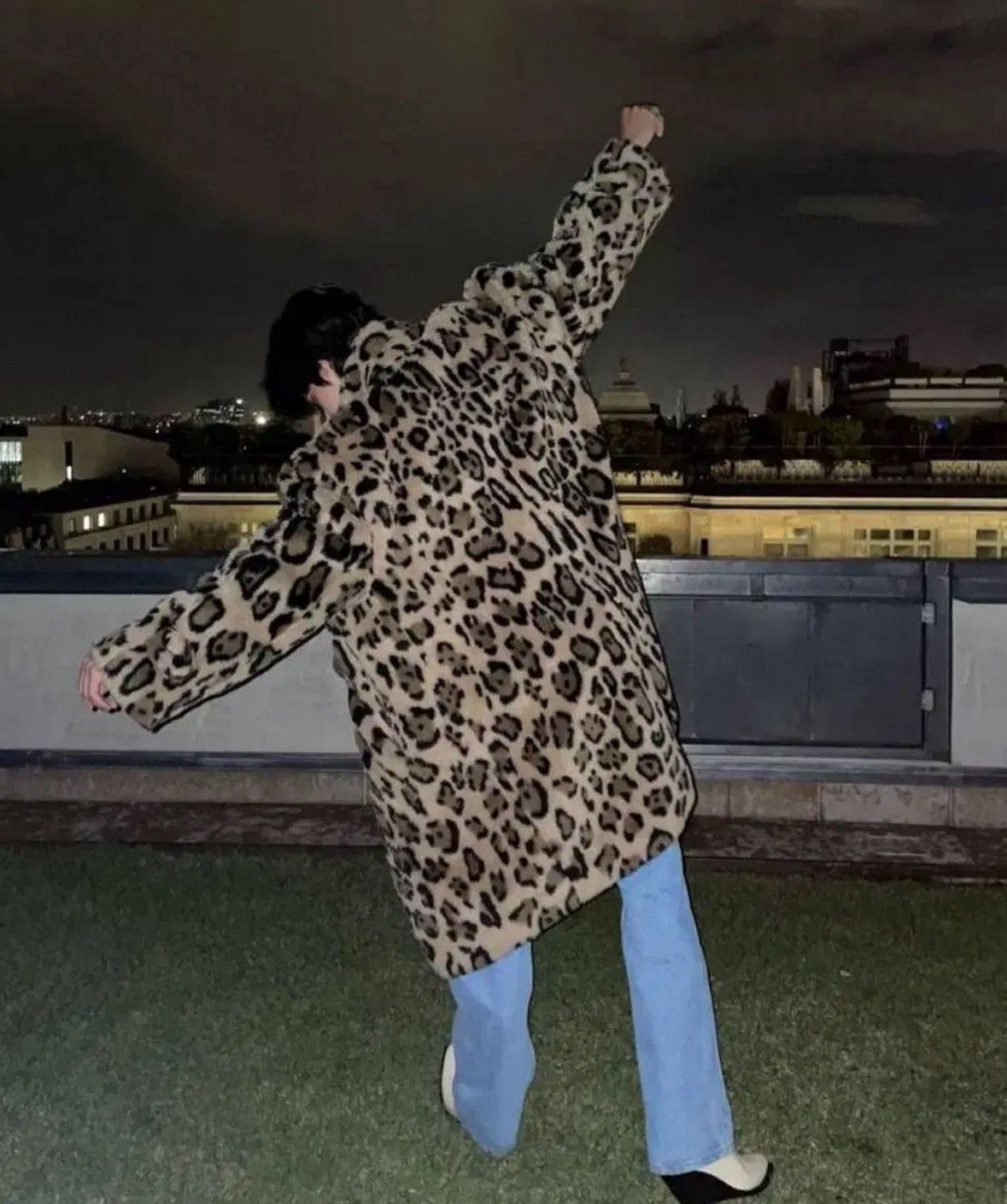 Celine Celine 22FW boydoll alpaca fur leopard pattern coat sz48 Size US M / EU 48-50 / 2 - 10 Thumbnail