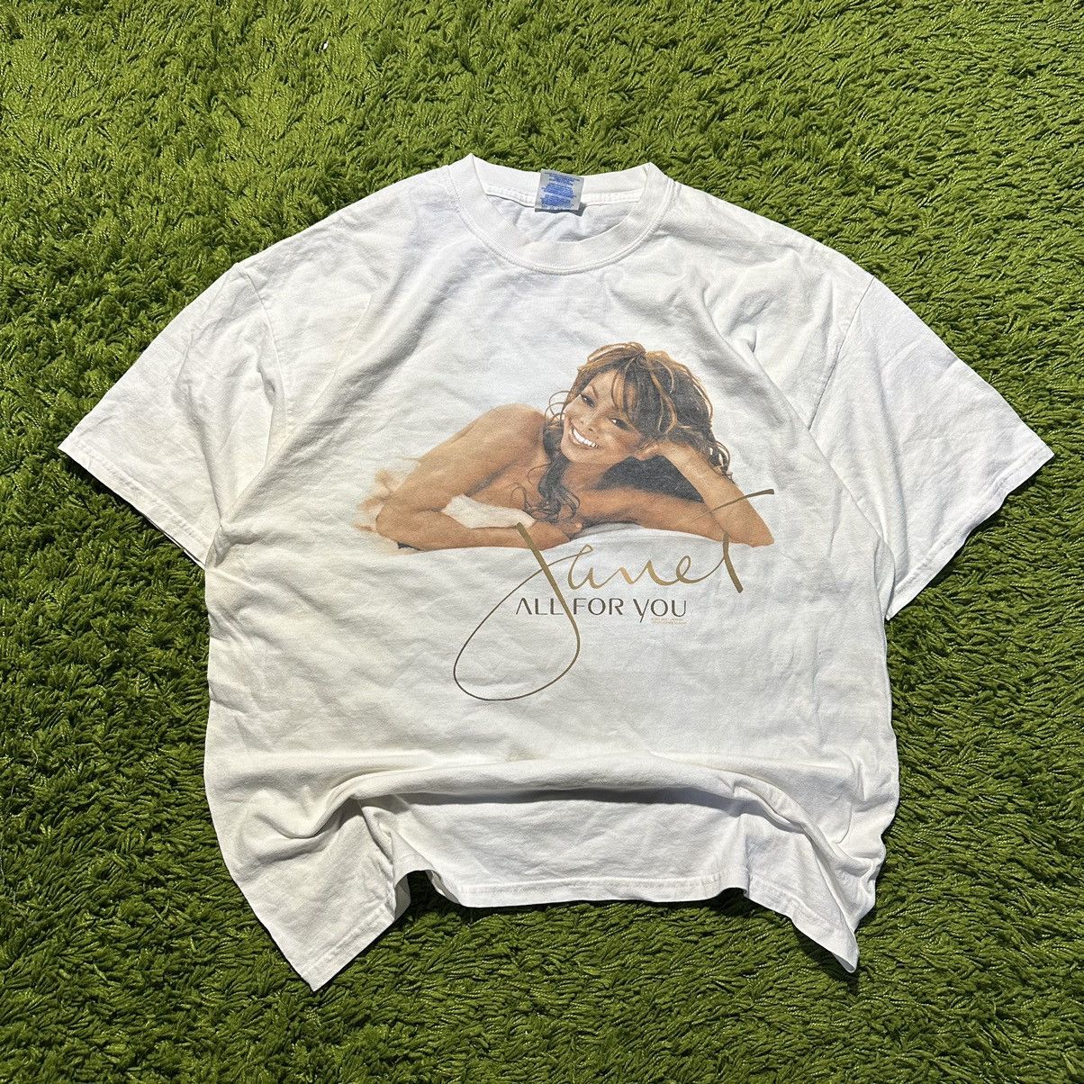 Vintage Vintage 2001 Janet Jackson All For You Tour Tee Size US XL / EU 56 / 4 - 1 Thumbnail