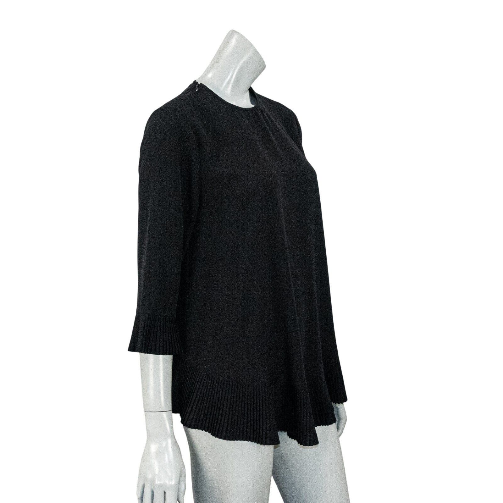 Zimmermann Zimmermann Women's Pleat Swing Top in Black zip Shoulder Size XS / US 0-2 / IT 36-38 - 4 Thumbnail