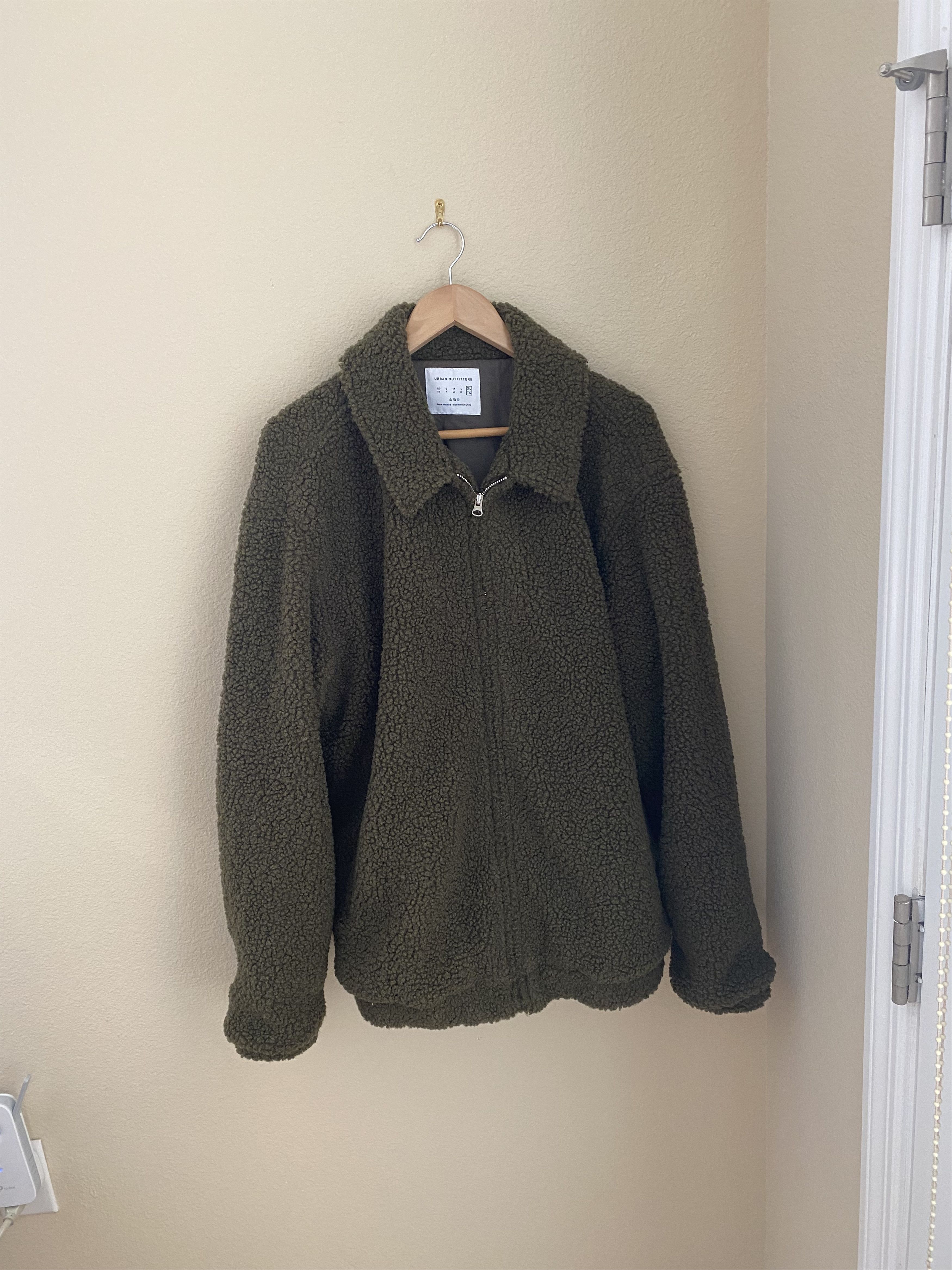 Urban Outfitters UO Army Green Sherpa Jacket XL Size US XL / EU 56 / 4 - 1 Thumbnail