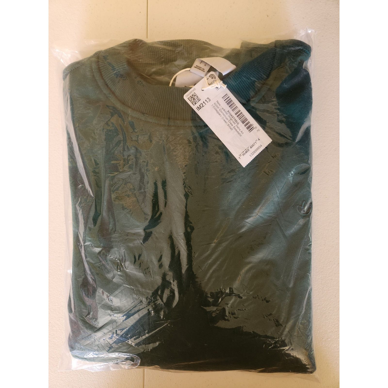 Adidas Adidas Men's Adicolor Contempo Crew Sweatshirt Green S Size US S / EU 44-46 / 1 - 2 Thumbnail