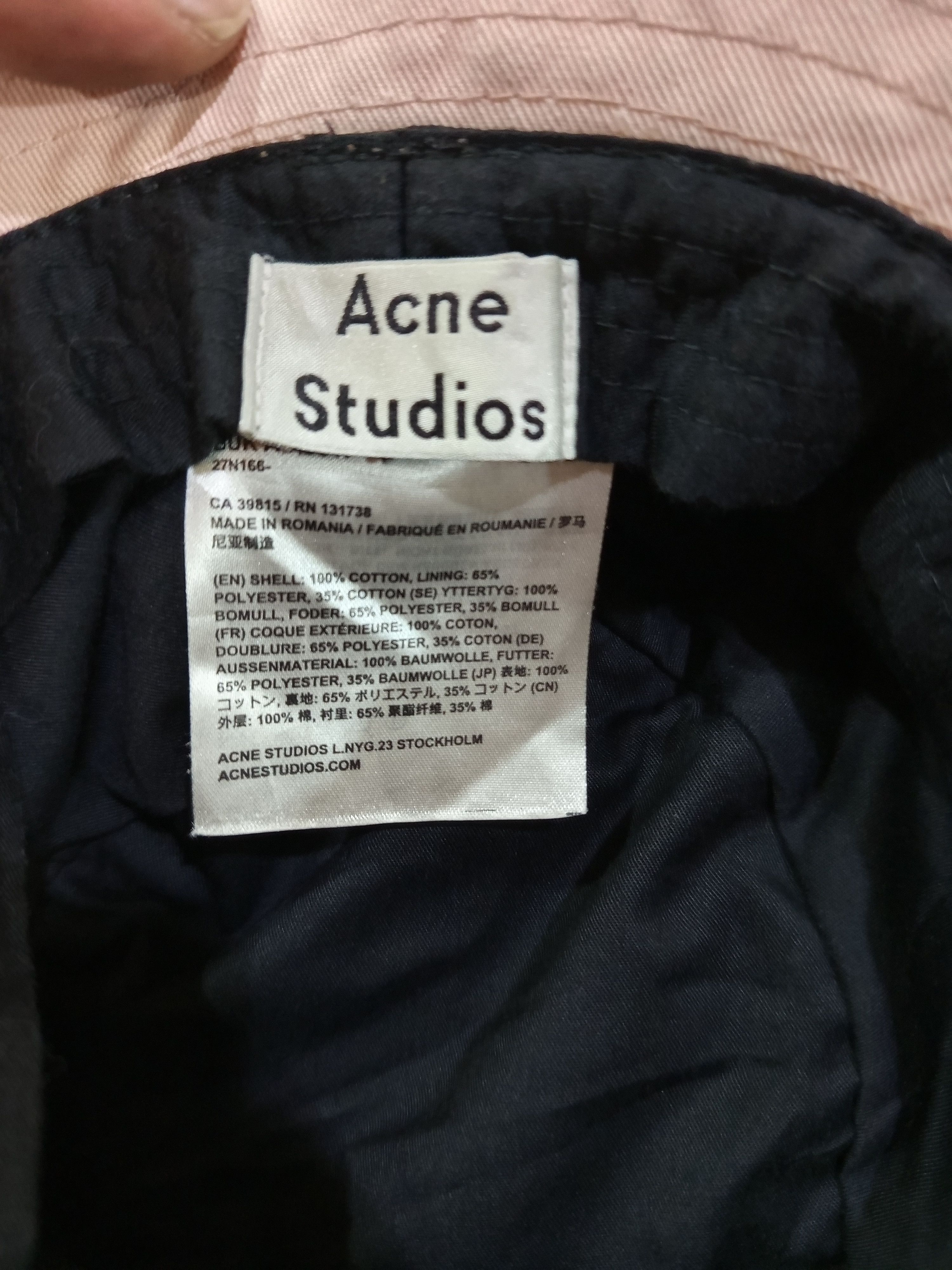 Acne Studios Acne Studios Bucket Hat Size ONE SIZE - 5 Thumbnail