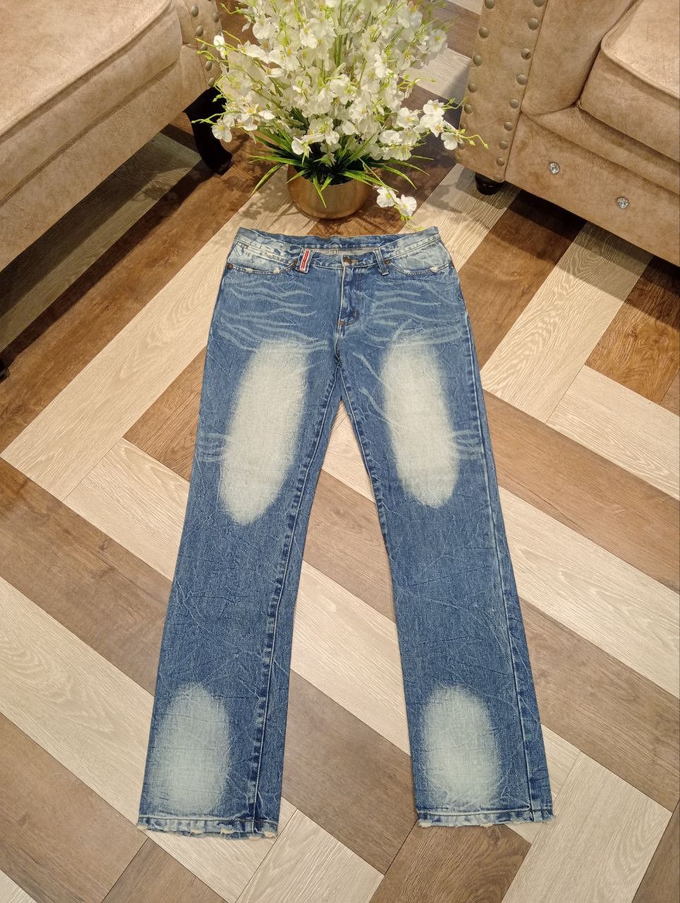 Wrangler VINTAGE WRANGLER DISTRESSED LOOK JEANS - SIZE 33 Size US 33 - 1 Thumbnail
