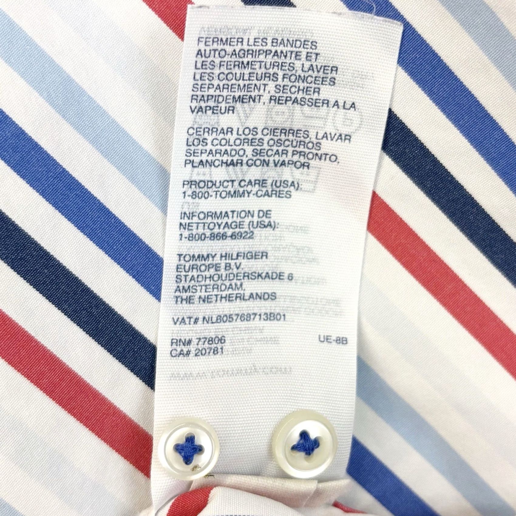Tommy Hilfiger Tommy Hilfiger Shirt Striped 80s Two Ply Cotton Size Medium Mens Regular Long Sleeve Button-Up Casual Size US M / EU 48-50 / 2 - 7 Thumbnail