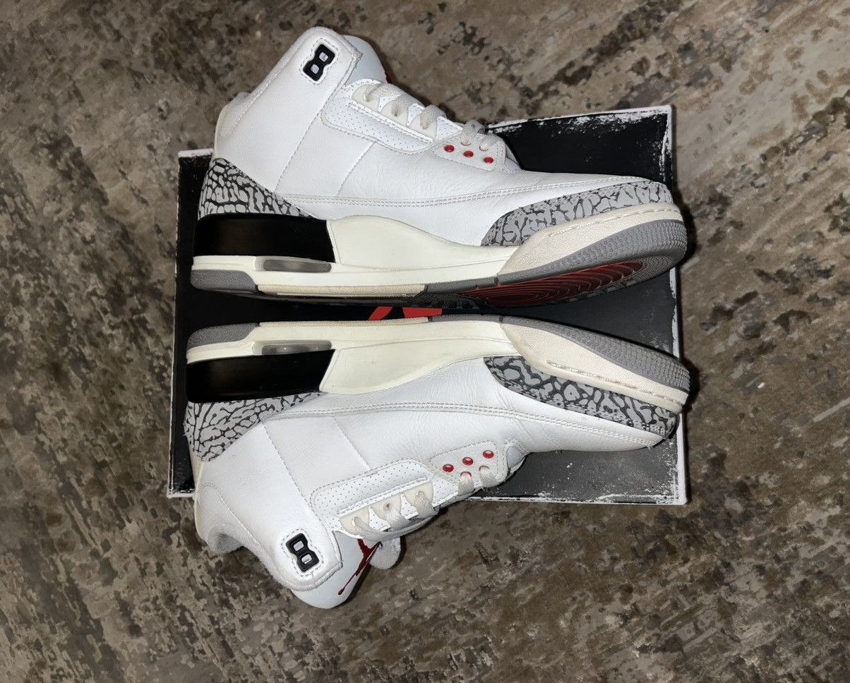 Jordan Brand Air Jordan 3 Retro 'White Cement Reimagined' 2023 Size US 10 / EU 43 - 7 Thumbnail