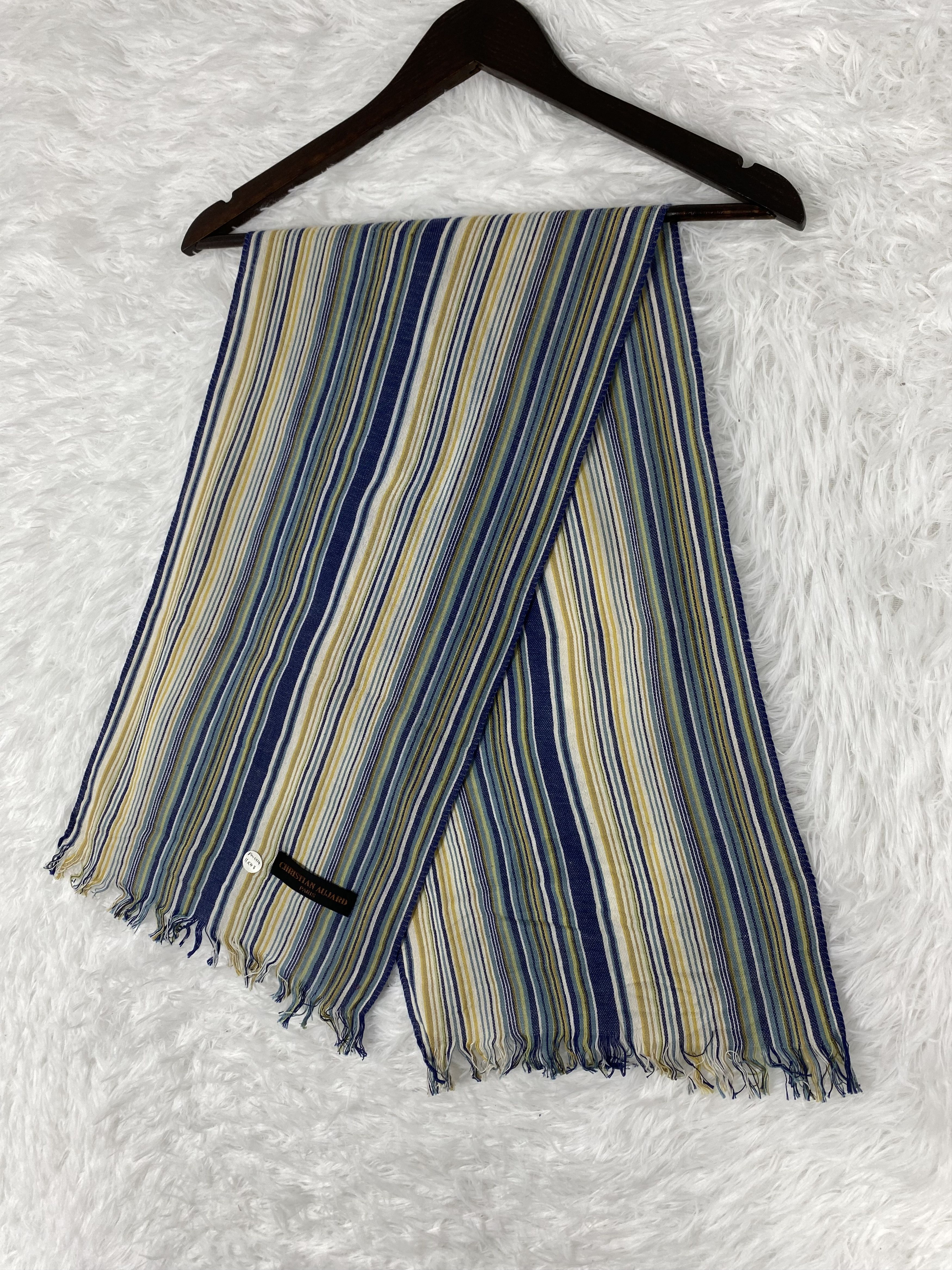 Designer Vintage Christian Aujard Scarf / Muffler Neckwear PM0114 Size ONE SIZE - 3 Thumbnail