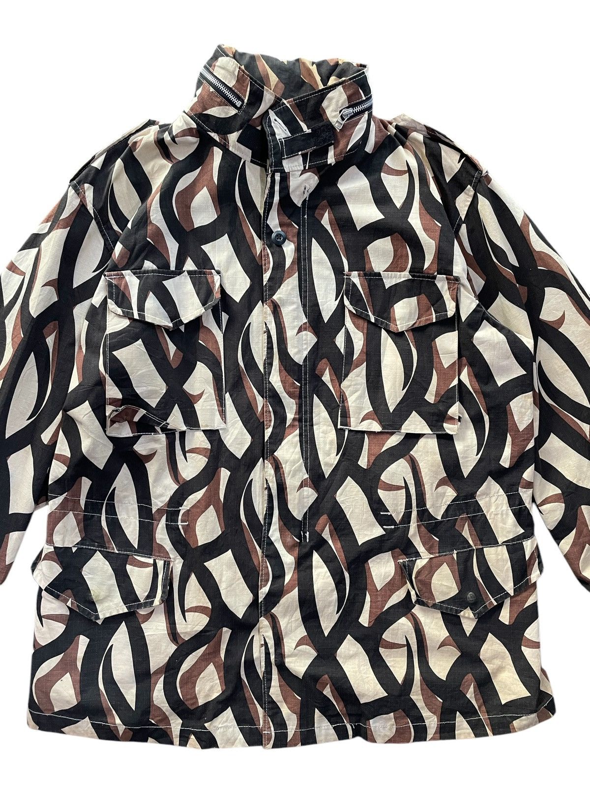 Vintage Vintage M-65 Parka Jacket Tribal Camo Bape Size US XL / EU 56 / 4 - 3 Thumbnail