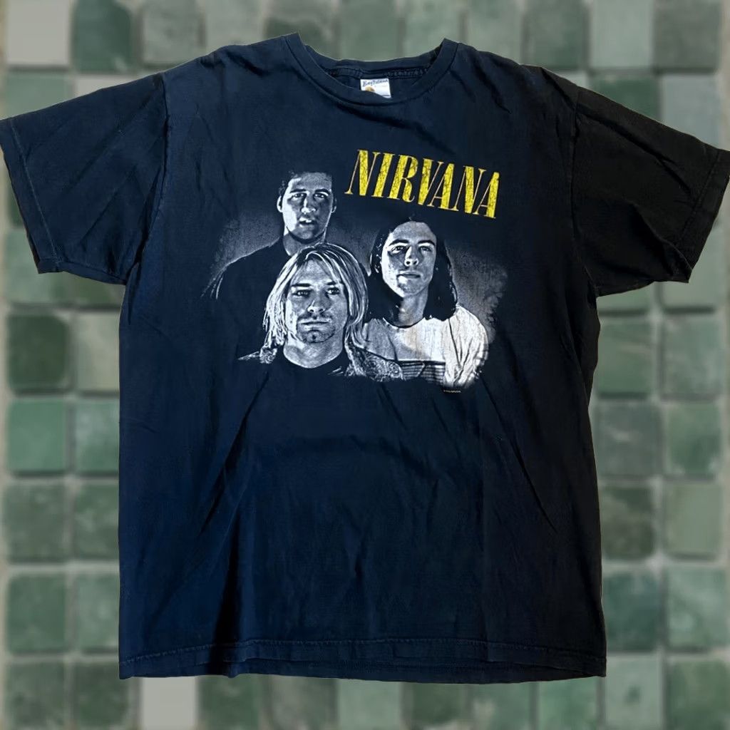 Vintage Bay Island Sportswear Band Tee Men's Vintage 2005 Nirvana Black XL NWOT T-Shirt Size US XL / EU 56 / 4 - 1 Thumbnail