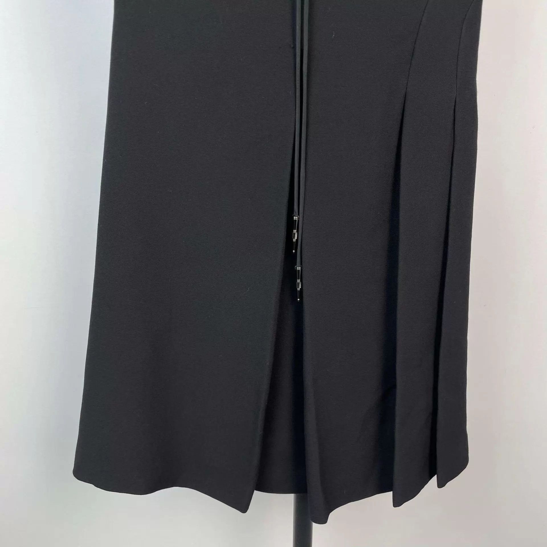 Miu Miu MIU MIU 95 New Cotton Tie Black Dress 36 Size XS / US 0-2 / IT 36-38 - 9 Thumbnail
