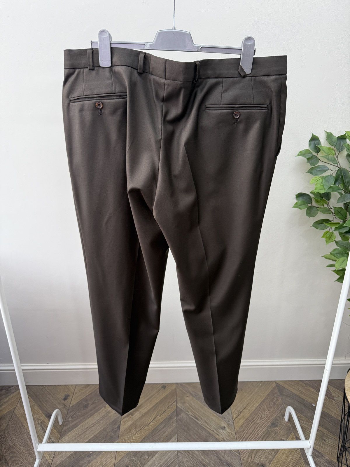 Other Vintage Dolzer Bespoke Brown Vitale Barberis Canonico suit Size 52R - 10 Thumbnail