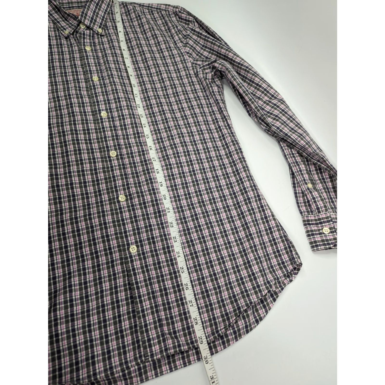 Vintage J Press Checkered Pink Plaid Button Down Long Sleeve Shirt Men’s Large Preppy Size US L / EU 52-54 / 3 - 5 Thumbnail