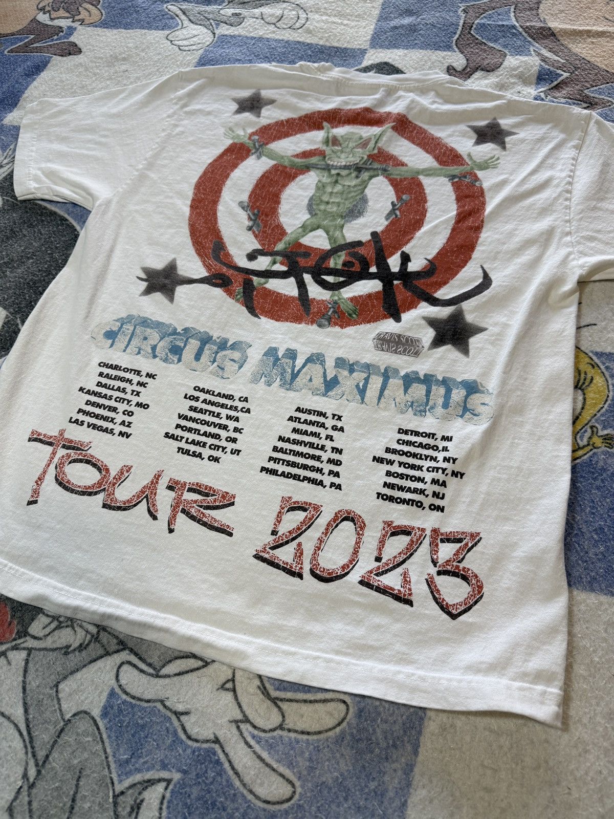 Travis Scott Travis Scott circus Maximus tour tee Size US L / EU 52-54 / 3 - 4 Thumbnail