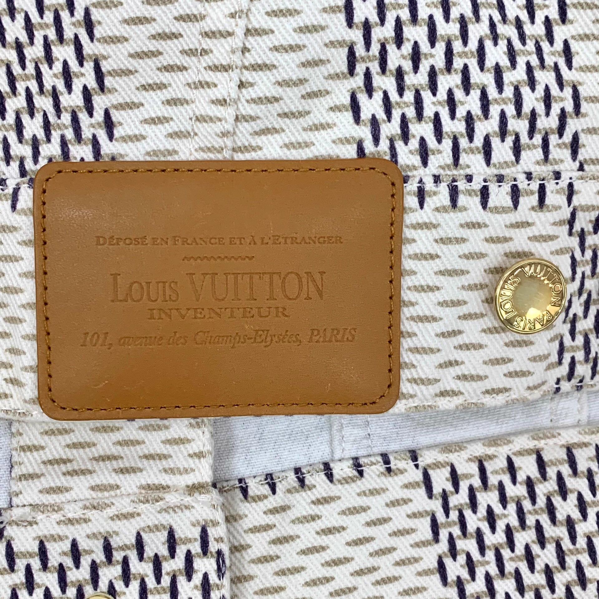 Louis Vuitton LW0028 Louis Vuitton 2022 Color Block Sleeve Denim Jacket, Size XS / US 0-2 / IT 36-38 - 6 Thumbnail