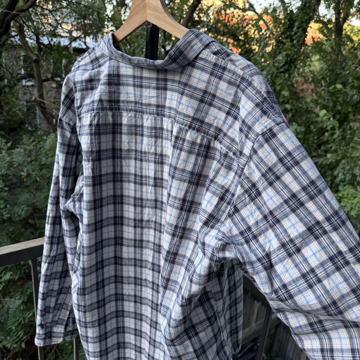 Vintage Thrashed Faded Distressed Flannel Shirt ERD Grunge Chrome Size US XL / EU 56 / 4 - 4 Thumbnail