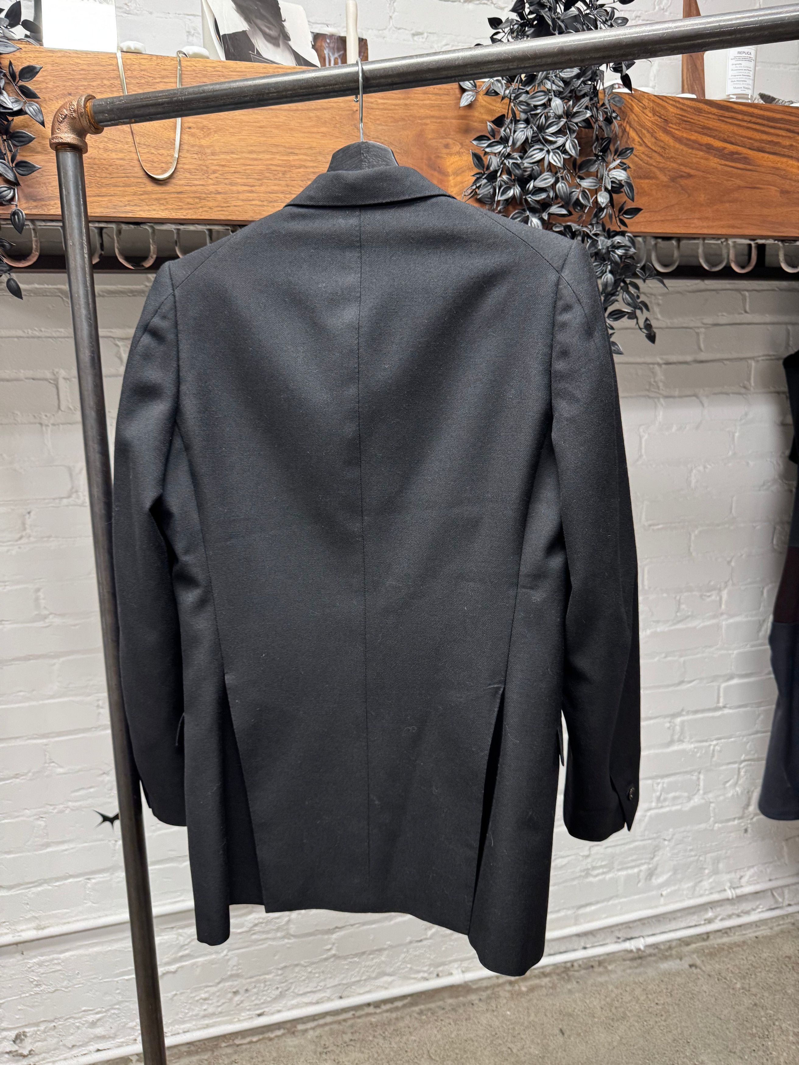 Carol Christian Poell AW1996 Carol Christian Poell ‘0098’ Black Tuxedo Wool Blazer Size 38R - 3 Thumbnail