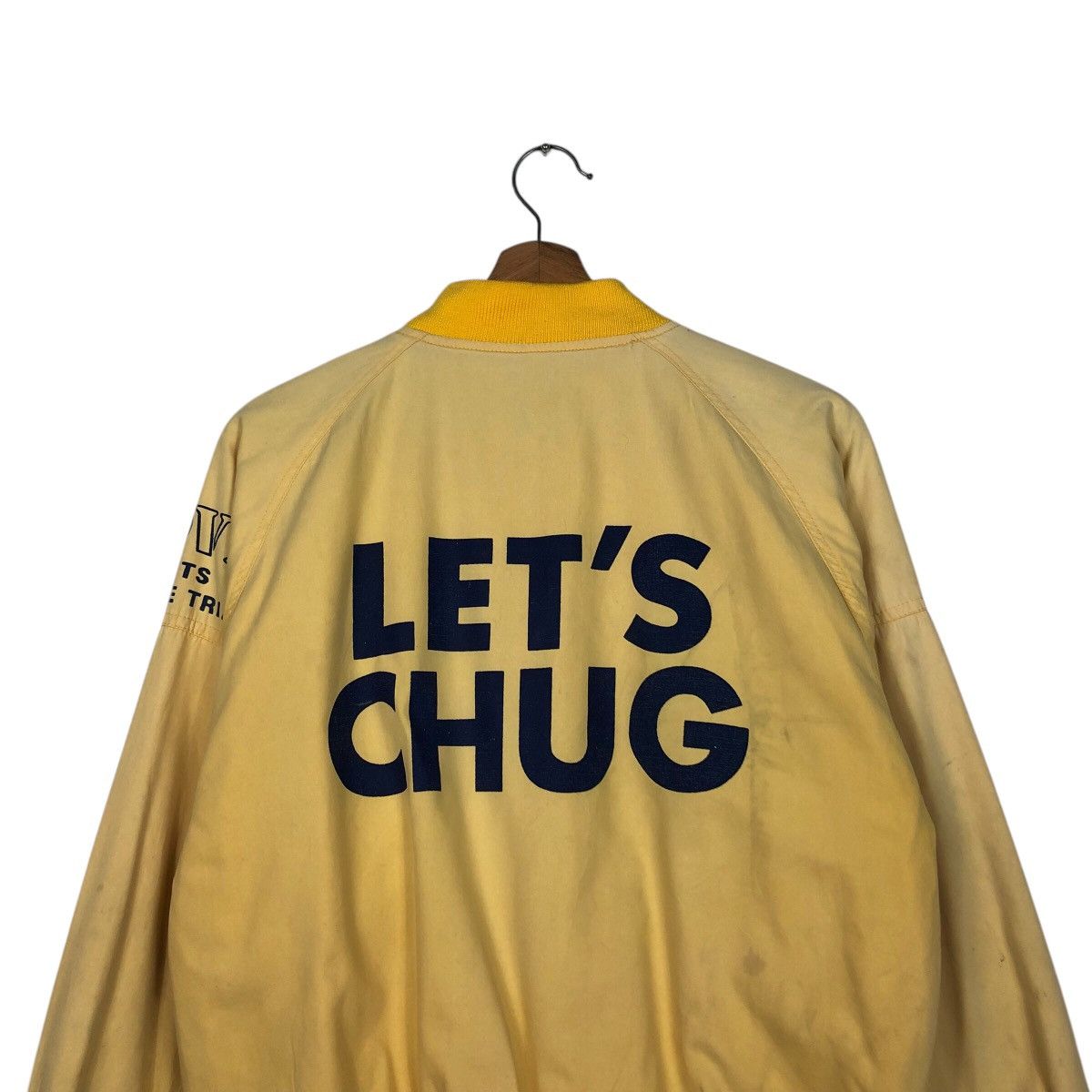 Japanese Brand 📌Sing Guts Bomber Jacket Spell Out Big Logo Issey Miyake Size US M / EU 48-50 / 2 - 10 Thumbnail