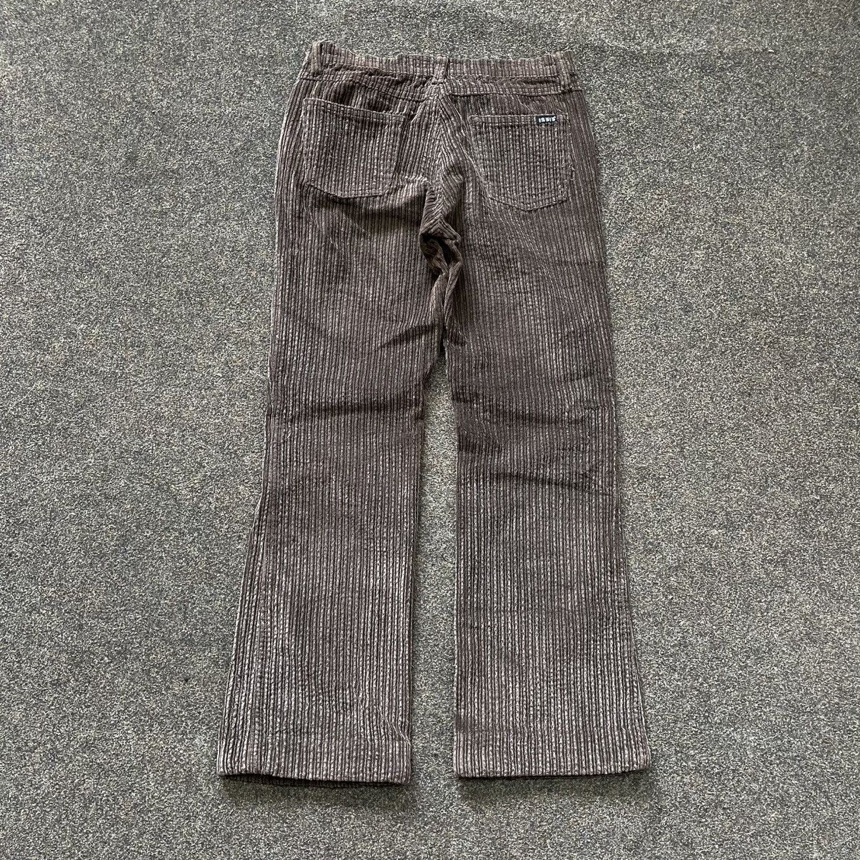 Vintage Vintage 90s Brown Corduroy Flare Pants Grunge Relaxed 30 Size 30" / US 8 / IT 44 - 4 Thumbnail