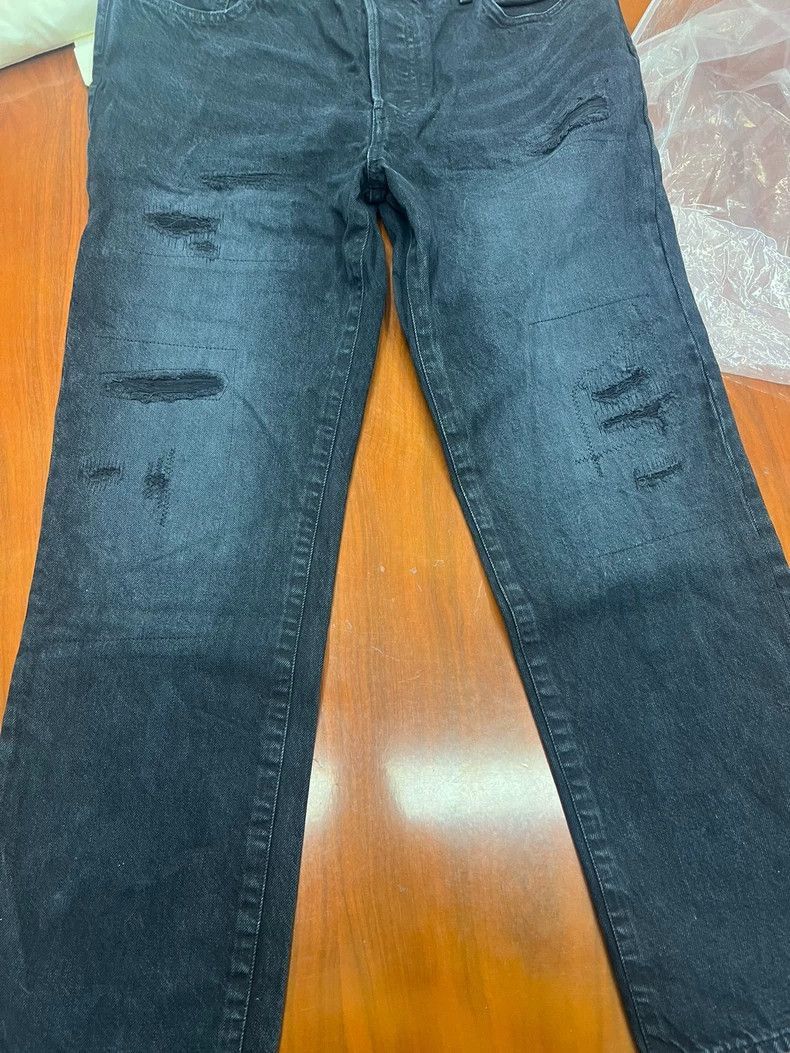 Visvim VISVIM ICT 10 CYMK BLK DMGD Limit Destruction Jeans-2506 Size US 34 / EU 50 - 1 Thumbnail