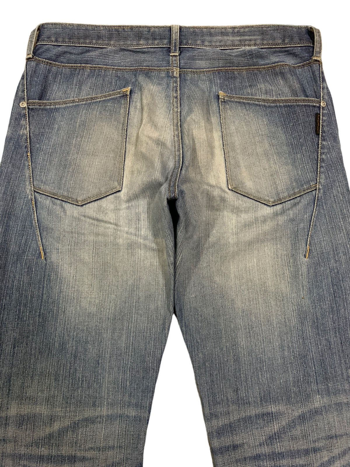 Neil Barrett Vintage Black Barret Japan Blue Wash Grunge Distressed Jeans Size US 31 - 13 Thumbnail