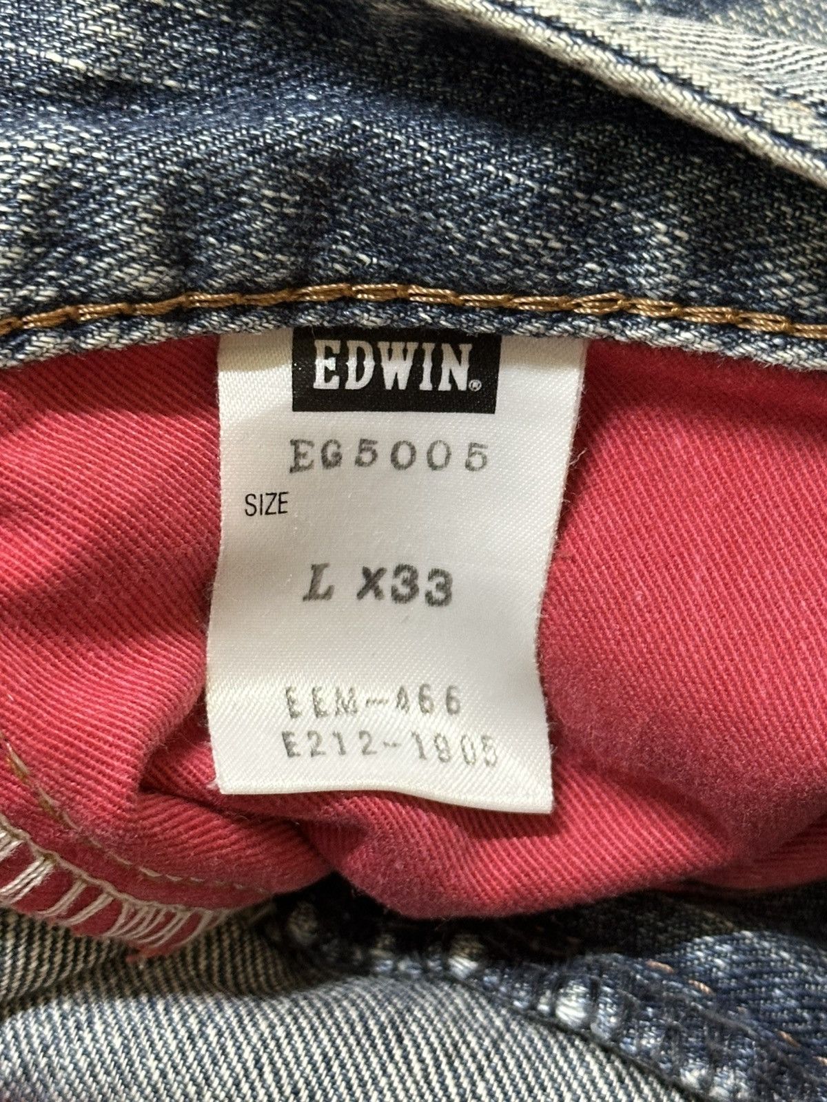 Edwin Vintage Edwin E-Function Mud Wash Faded Twisted Leg Jeans Size US 33 - 10 Thumbnail