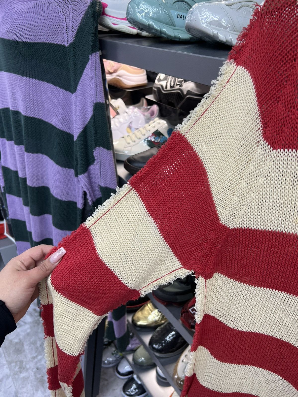 Marni Marin Sweater Striped Mohair Knit Size M / US 6-8 / IT 42-44 - 3 Thumbnail