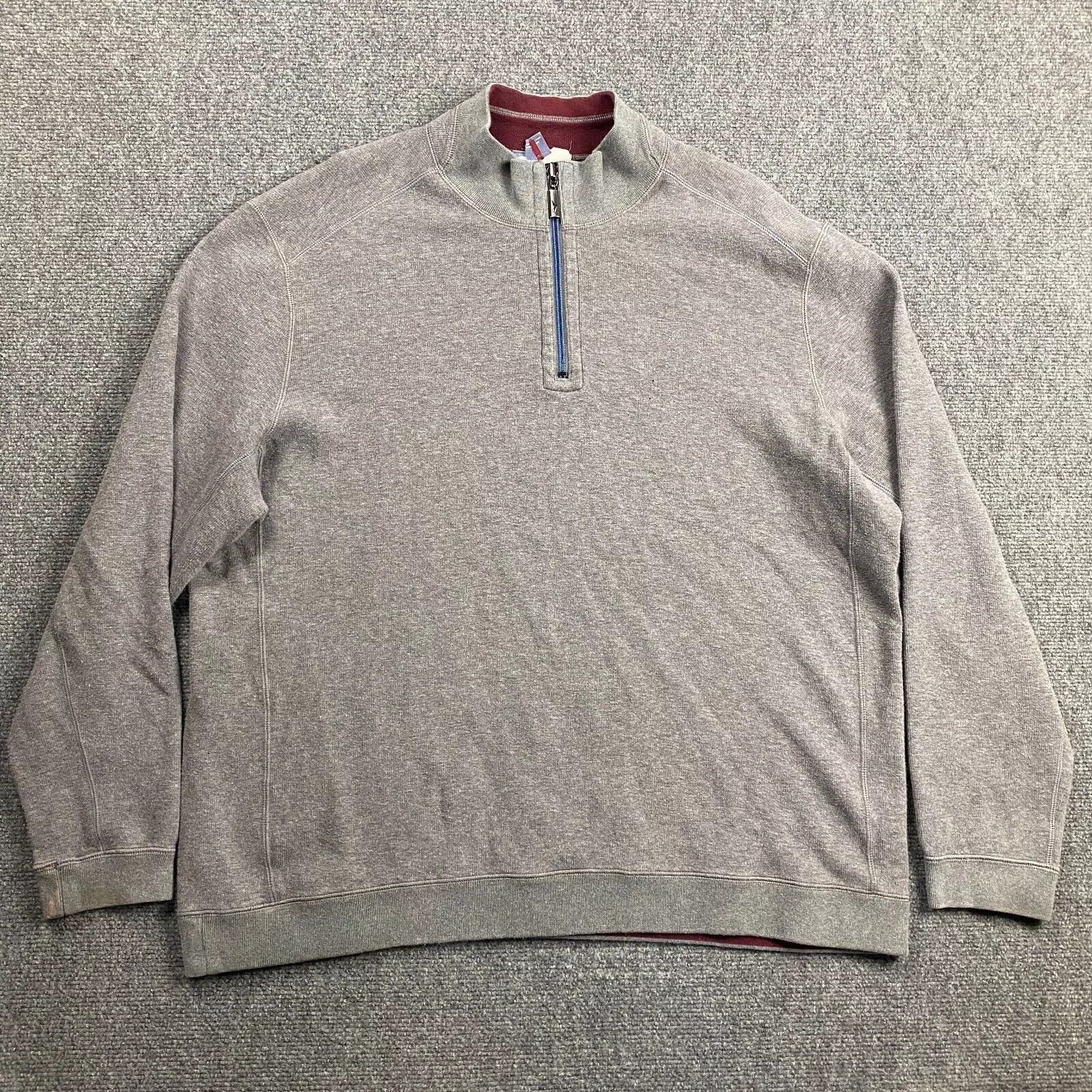 Tommy Bahama Tommy Bahama 1/4 Zip Pullover Men's XL Reversible Sweater Size US XL / EU 56 / 4 - 1 Thumbnail