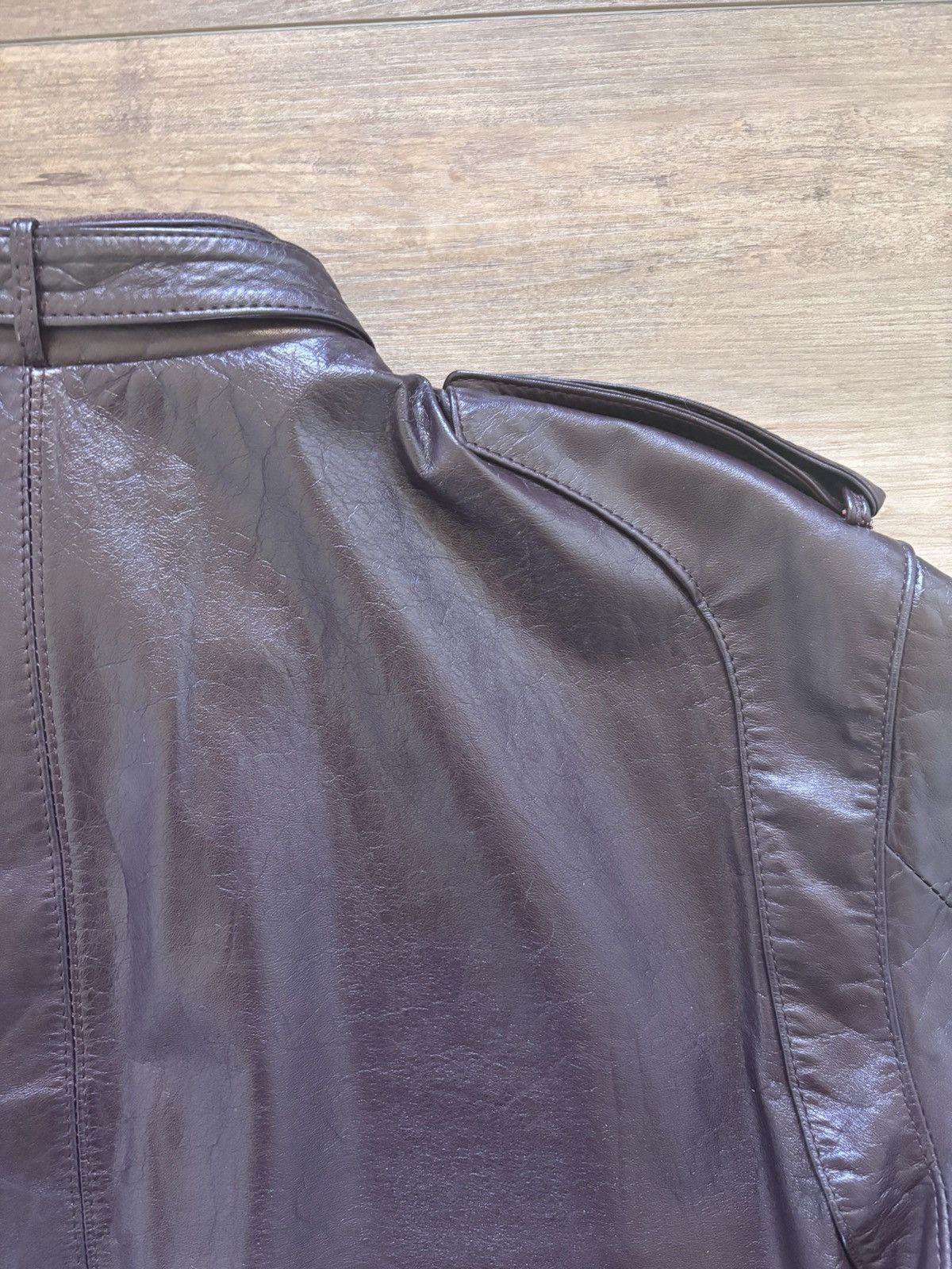 Members Only Vintage Members Only “Burgundy” Leather Jacket Size US L / EU 52-54 / 3 - 3 Thumbnail