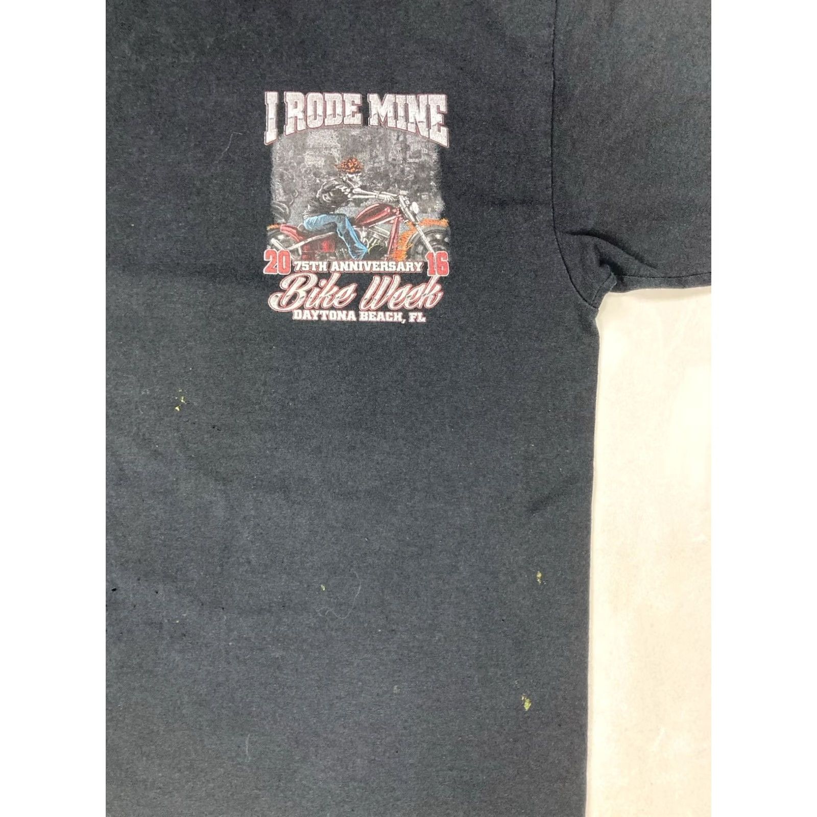 Gildan VINTAGE Bike Week 2016 Daytona Beach I Rode Mine Graphic T-shirt Men XL Black Size US M / EU 48-50 / 2 - 5 Thumbnail