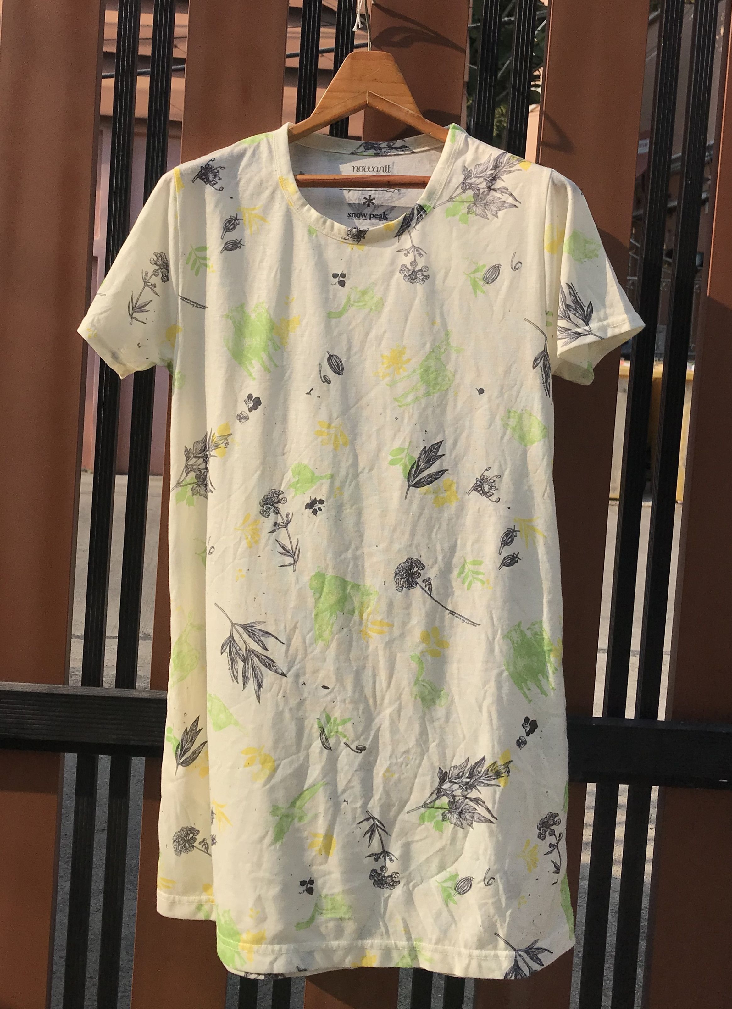 Japanese Brand × Snow Peak (S118) Snow Peak X Nowantt Japan Flower Leaf Pockets Dress S Size S / US 4 / IT 40 - 1 Thumbnail