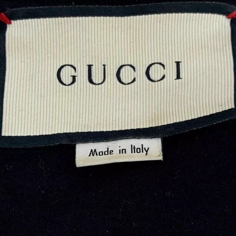 Gucci Gucci Black Logo Cotton TShirt M Size-2505 Size M / US 6-8 / IT 42-44 - 6 Thumbnail